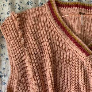 Free people oversized sweater vest 💚